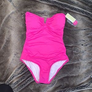 Michael Kors fuscia one piece swimsuit
